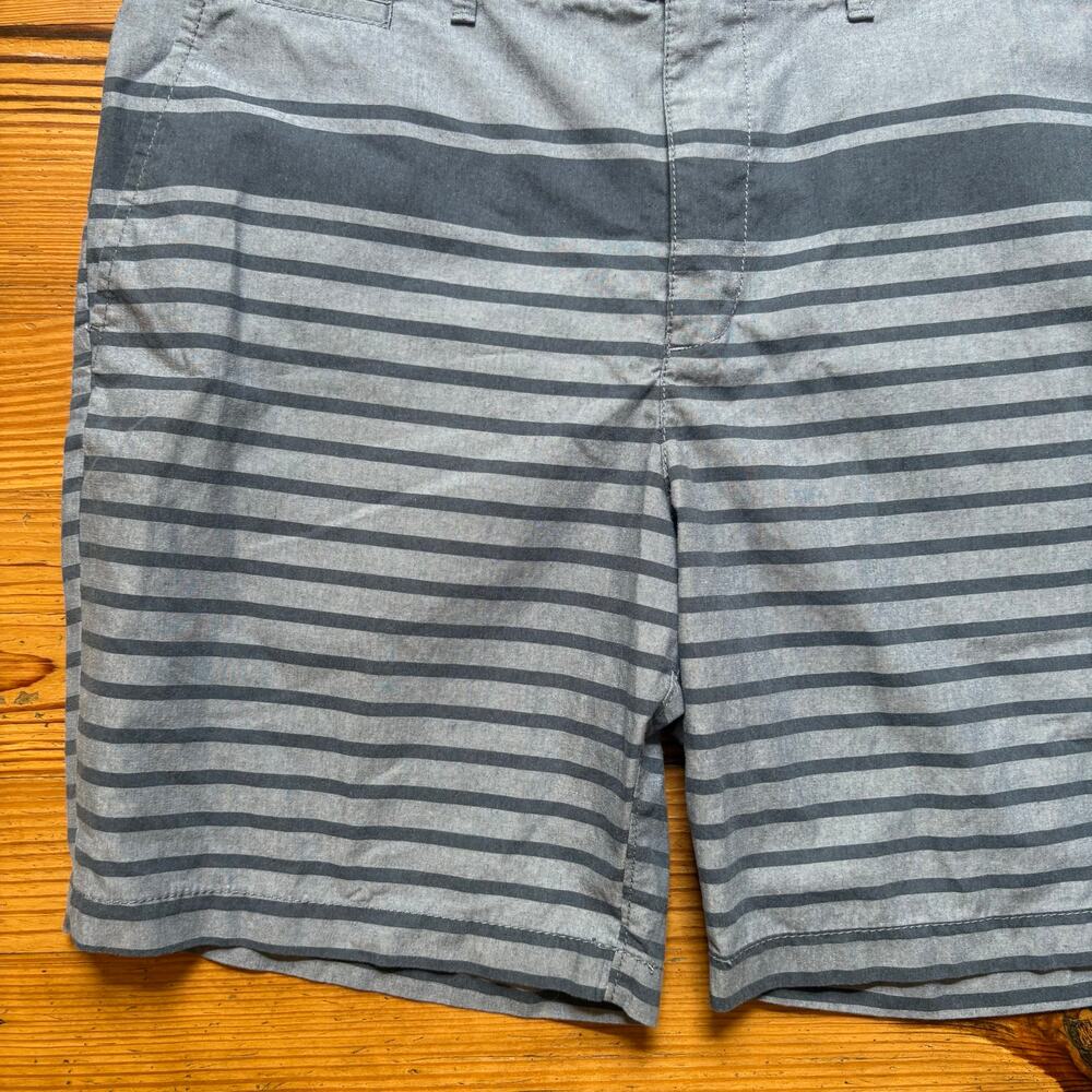 NWT Penguin blue striped chino mens shorts‎ SIZE 36 - Picture 2 of 5